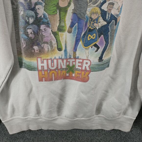 Hunter X Hunter Mens Hoodie Sweatshirt White Medium Long Sleeve Polycotton Anime - Picture 5 of 16